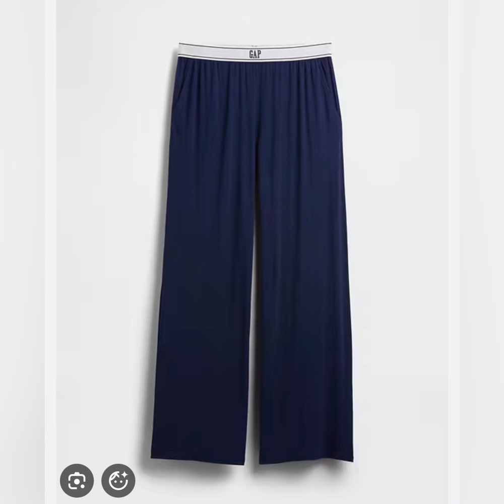 GAP Modal Logo PJ Pants, Navy LG